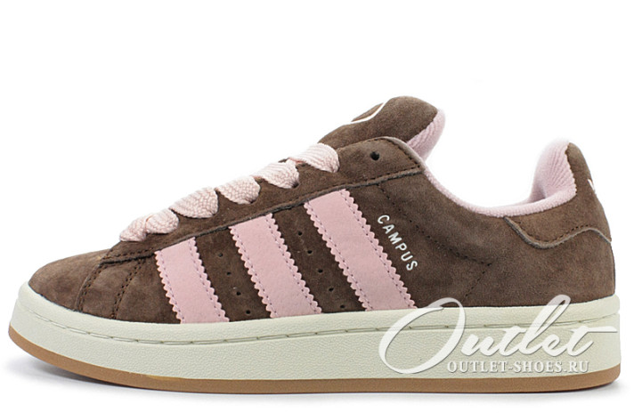 Кроссовки Adidas Campus 00s Dust Cargo Clear Pink HQ4569 коричневые