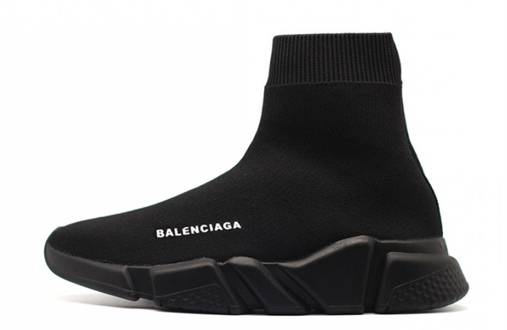 Кроссовки Balenciaga Speed Trainer All Black 587286W17191013 черные