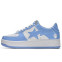 Кроссовки мужские A Bathing Ape Bape Sta Patent White Blue