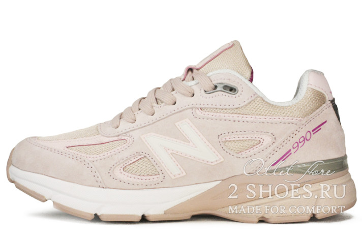 Кроссовки New Balance 990v4 Pink Ribbon  розовые