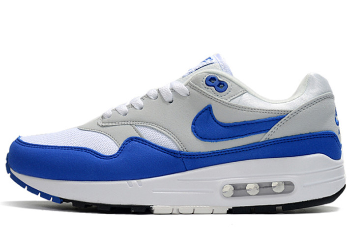 Кроссовки Nike Air Max 1 Anniversary Blue 908375-102 белые