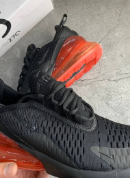 Кроссовки Nike Air Max 270 Black Hot Punch живое фото 3