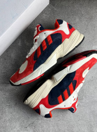 Кроссовки Adidas Yung 1 Chalk White Red Navy живое фото 1