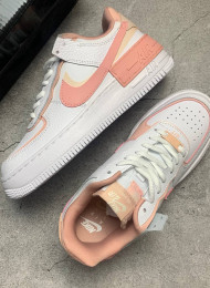 Кроссовки Nike Air Force 1 Low Shadow Washed Coral White Pink Quartz живое фото 2