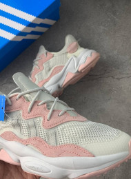 Кроссовки Adidas Ozweego White Pink живое фото 3
