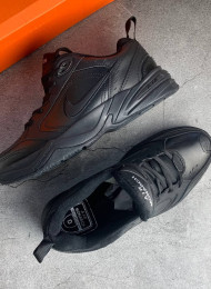 Кроссовки Nike Air Monarch 4 (IV) Triple Black живое фото 1