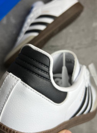 Кроссовки Adidas Samba OG Cloud White Black живое фото 4