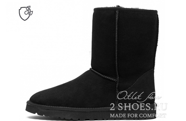 Ugg Australia Classic Short II Black  черные