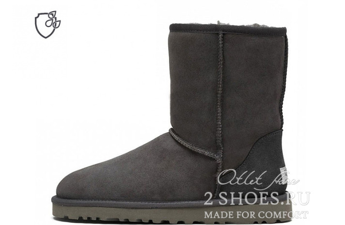 Ugg Australia Classic Short II Gray  серые